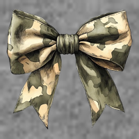 Camouflage Camo Bow Womens T-Shirt