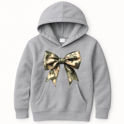 Camouflage Camo Bow Kids Hoodie