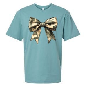 Camouflage Camo Bow Sueded Cloud Jersey T-Shirt