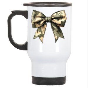 Camouflage Camo Bow Stainless Steel Travel Mug