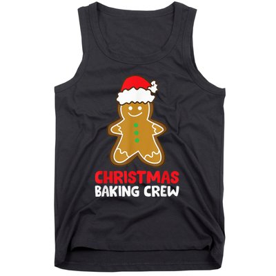 Christmas Cookie Baking Crew Funny Gingerbread Baking Tank Top