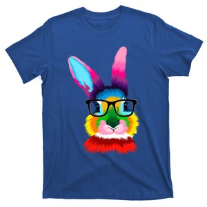 Cute Colorful Bunny Rabbit Head Glasses Happy Easter Day Gift T-Shirt