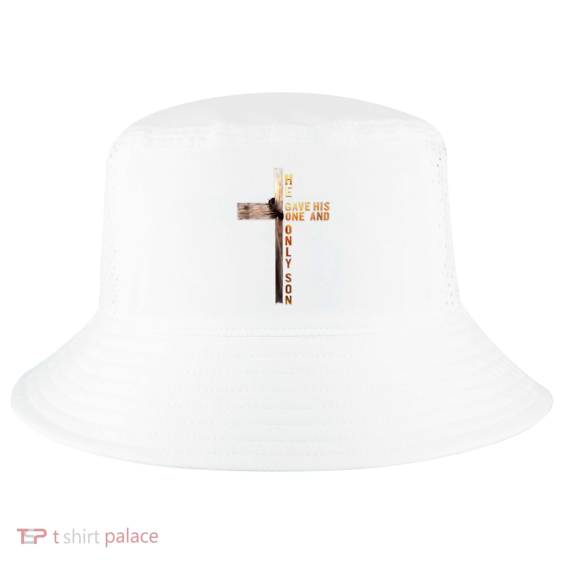 Christian Cross Bible John 316 Reflection 0l3q48 Cool Comfort Performance Bucket Hat