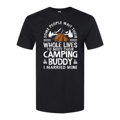 Cool Camping Buddies Gift For Man Women Funny Husband & Wife Softstyle® CVC T-Shirt