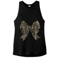 Camo Coquette Bow Duck Hunt Duck Hunting Ladies PosiCharge Tri-Blend Wicking Tank