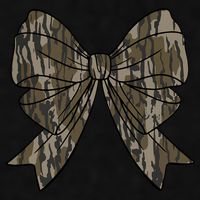Camo Coquette Bow Duck Hunt Duck Hunting Ladies PosiCharge Tri-Blend Wicking Tank