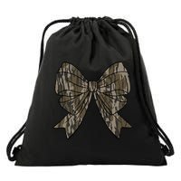 Camo Coquette Bow Duck Hunt Duck Hunting Drawstring Bag