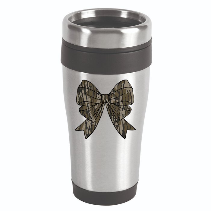 Camo Coquette Bow Duck Hunt Duck Hunting 16oz Travel Tumbler