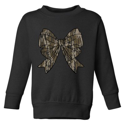 Camo Coquette Bow Duck Hunt Duck Hunting Toddler Sweatshirt