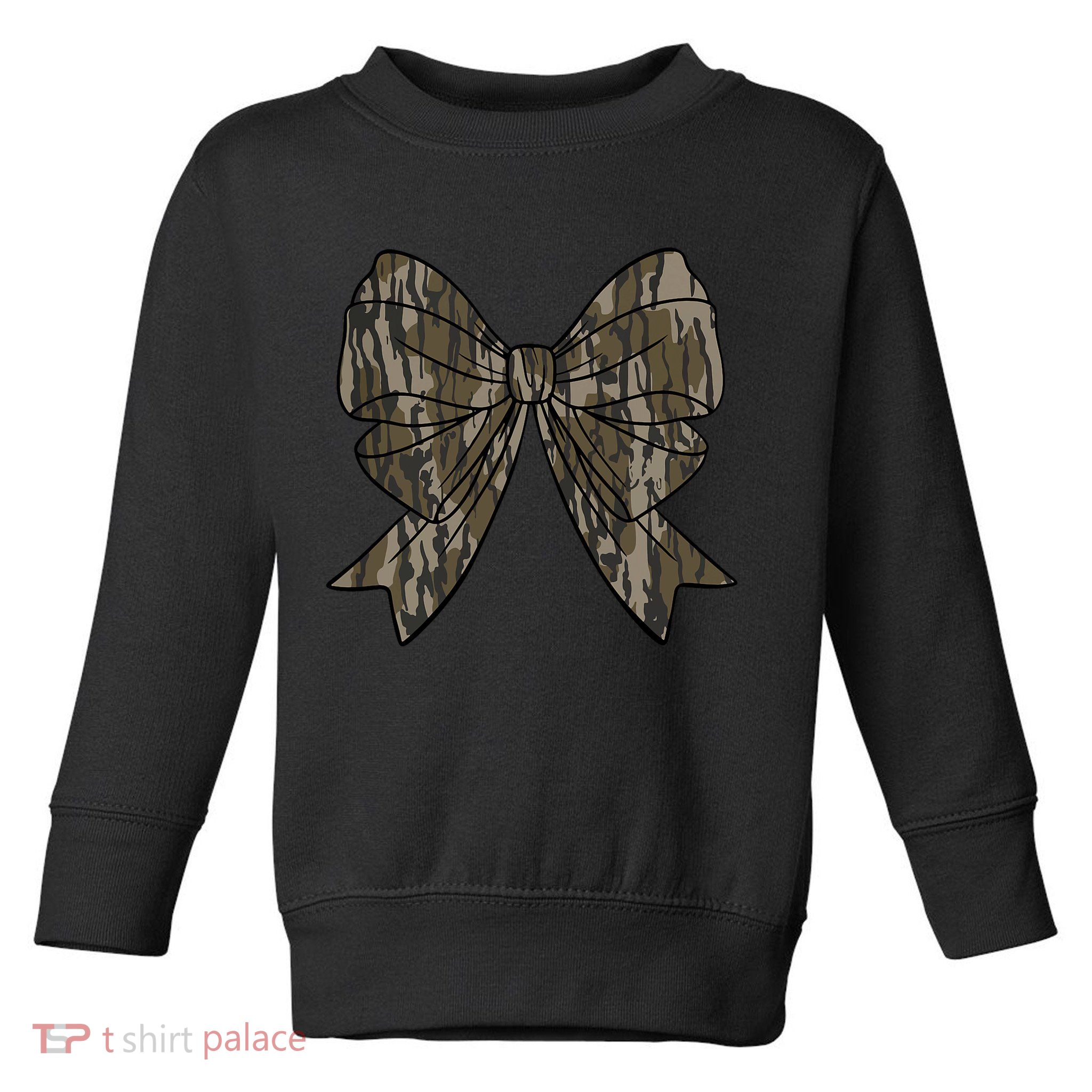 Camo Coquette Bow Duck Hunt Duck Hunting Toddler Sweatshirt