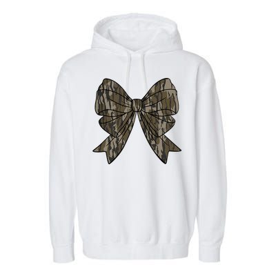 Camo Coquette Bow Duck Hunt Duck Hunting Garment-Dyed Fleece Hoodie