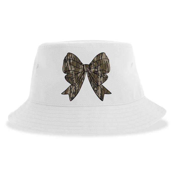 Camo Coquette Bow Duck Hunt Duck Hunting Sustainable Bucket Hat