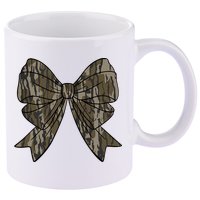 Camo Coquette Bow Duck Hunt Duck Hunting 11oz C Handle Ceramic Mug