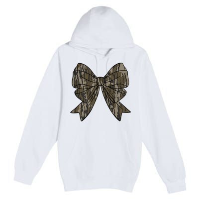 Camo Coquette Bow Duck Hunt Duck Hunting Premium Pullover Hoodie