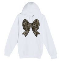 Camo Coquette Bow Duck Hunt Duck Hunting Premium Pullover Hoodie