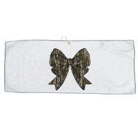 Camo Coquette Bow Duck Hunt Duck Hunting Large Microfiber Waffle Golf Towel