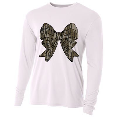 Camo Coquette Bow Duck Hunt Duck Hunting Cooling Performance Long Sleeve Crew
