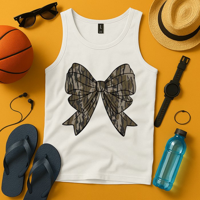 Camo Coquette Bow Duck Hunt Duck Hunting Tank Top