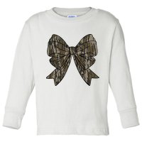 Camo Coquette Bow Duck Hunt Duck Hunting Toddler Long Sleeve Shirt