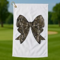 Camo Coquette Bow Duck Hunt Duck Hunting Golf Towel