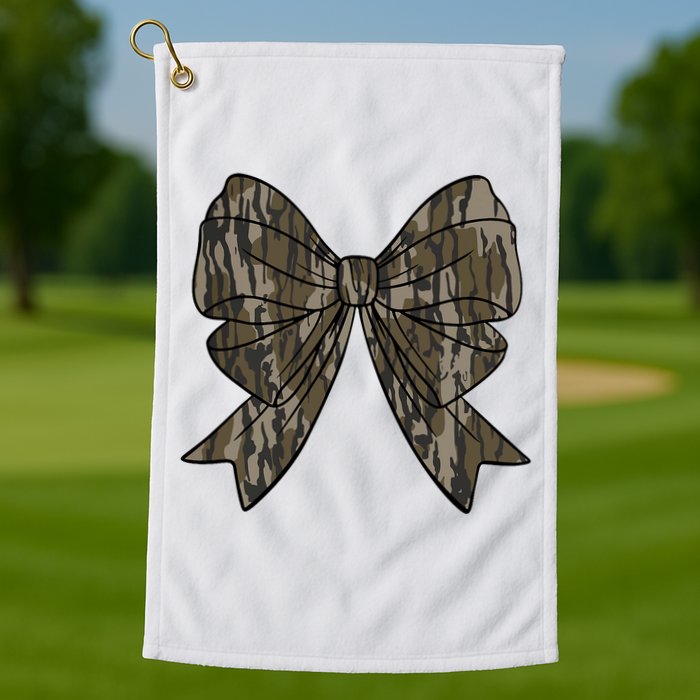 Camo Coquette Bow Duck Hunt Duck Hunting Golf Towel