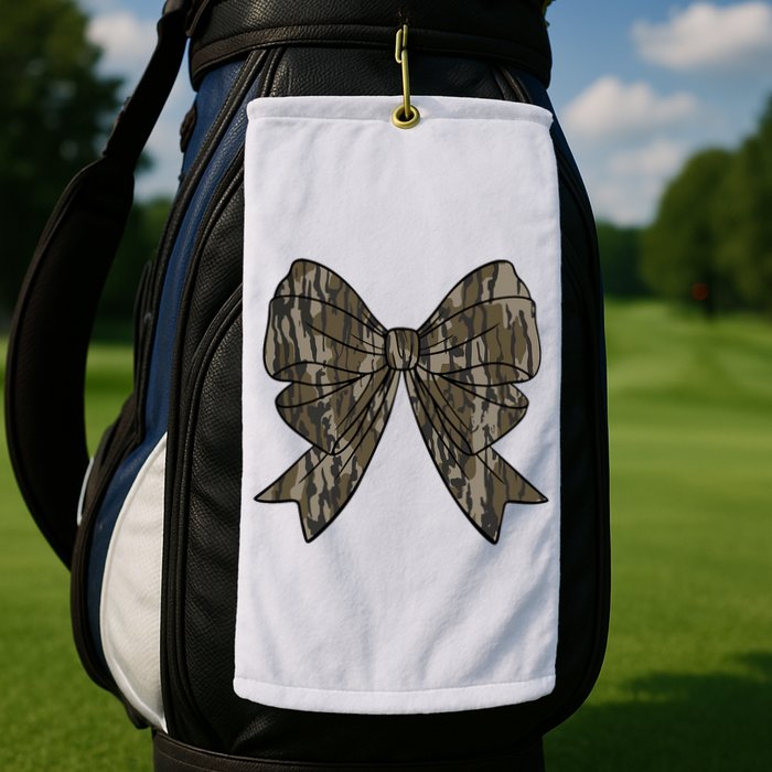 Camo Coquette Bow Duck Hunt Duck Hunting Golf Towel