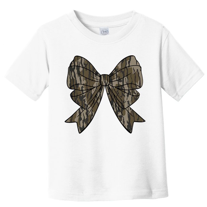 Camo Coquette Bow Duck Hunt Duck Hunting Toddler T-Shirt