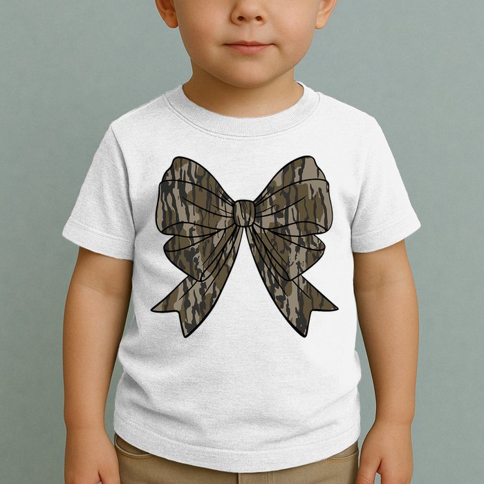 Camo Coquette Bow Duck Hunt Duck Hunting Toddler T-Shirt