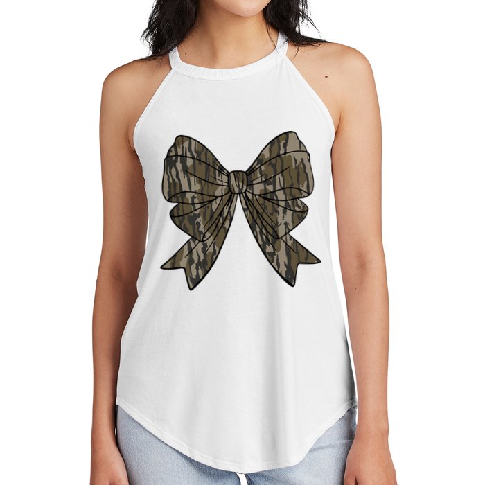 Camo Coquette Bow Duck Hunt Duck Hunting Women's Perfect Tri Rocker Tank