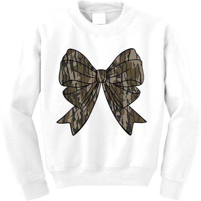 Camo Coquette Bow Duck Hunt Duck Hunting Kids Sweatshirt