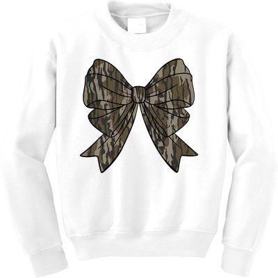 Camo Coquette Bow Duck Hunt Duck Hunting Kids Sweatshirt