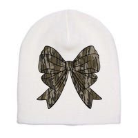 Camo Coquette Bow Duck Hunt Duck Hunting Short Acrylic Beanie