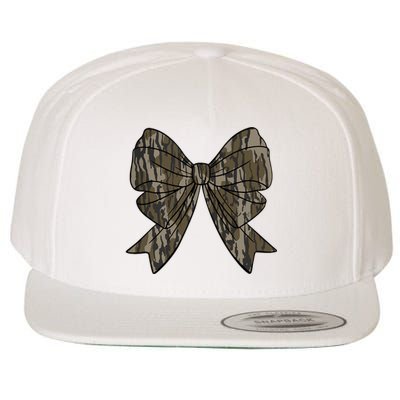 Camo Coquette Bow Duck Hunt Duck Hunting Wool Snapback Cap