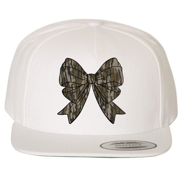 Camo Coquette Bow Duck Hunt Duck Hunting Wool Snapback Cap