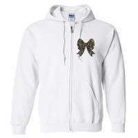 Camo Coquette Bow Duck Hunt Duck Hunting Full Zip Hoodie