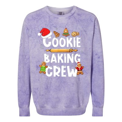 Christmas Cookie Baking Crew Funny Pajamas Family Xmas Colorblast Crewneck Sweatshirt