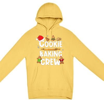 Christmas Cookie Baking Crew Funny Pajamas Family Xmas Premium Pullover Hoodie