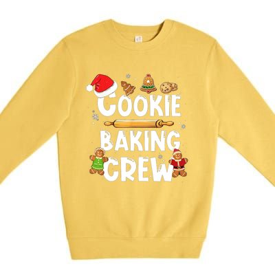 Christmas Cookie Baking Crew Funny Pajamas Family Xmas Premium Crewneck Sweatshirt