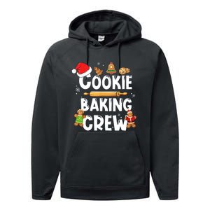 Christmas Cookie Baking Crew Funny Pajamas Family Xmas Performance Fleece Hoodie