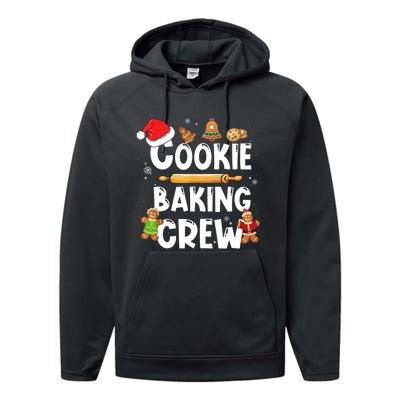 Christmas Cookie Baking Crew Funny Pajamas Family Xmas Performance Fleece Hoodie