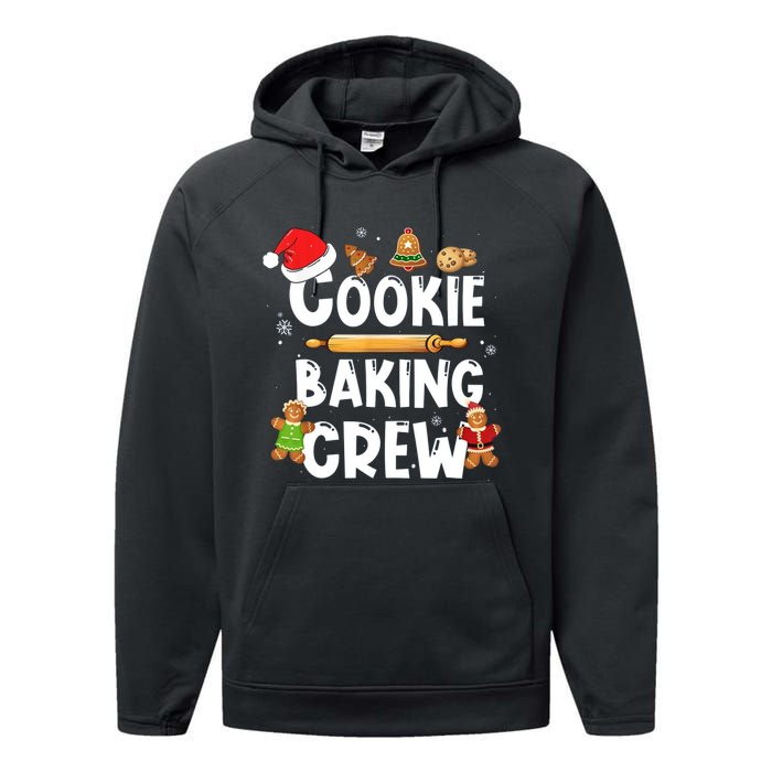 Christmas Cookie Baking Crew Funny Pajamas Family Xmas Performance Fleece Hoodie