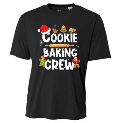 Christmas Cookie Baking Crew Funny Pajamas Family Xmas Cooling Performance Crew T-Shirt