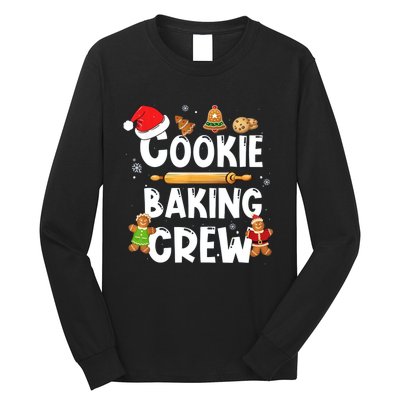 Christmas Cookie Baking Crew Funny Pajamas Family Xmas Long Sleeve Shirt