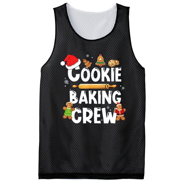 Christmas Cookie Baking Crew Funny Pajamas Family Xmas Mesh Reversible Basketball Jersey Tank