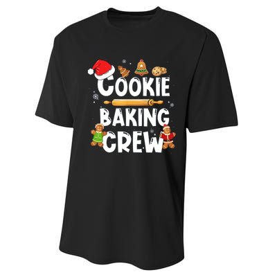 Christmas Cookie Baking Crew Funny Pajamas Family Xmas Performance Sprint T-Shirt