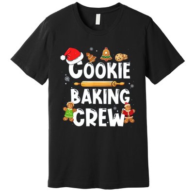 Christmas Cookie Baking Crew Funny Pajamas Family Xmas Premium T-Shirt