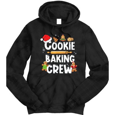 Christmas Cookie Baking Crew Funny Pajamas Family Xmas Tie Dye Hoodie