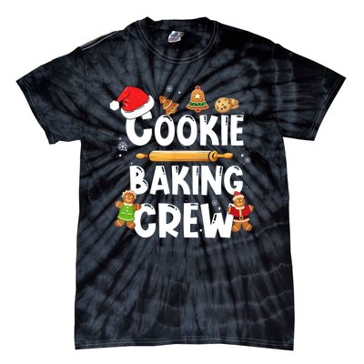 Christmas Cookie Baking Crew Funny Pajamas Family Xmas Tie-Dye T-Shirt