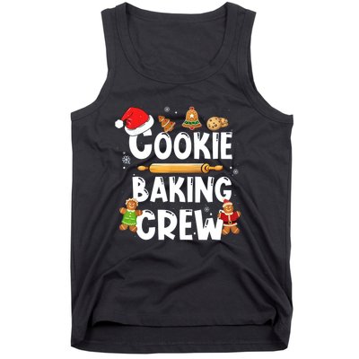 Christmas Cookie Baking Crew Funny Pajamas Family Xmas Tank Top