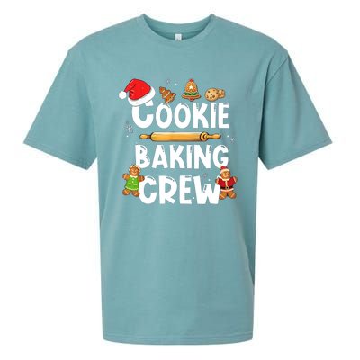 Christmas Cookie Baking Crew Funny Pajamas Family Xmas Sueded Cloud Jersey T-Shirt